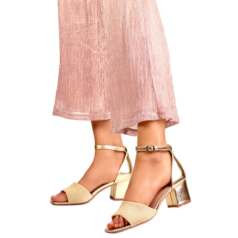 Sandały Damskie 8738GO beżowy