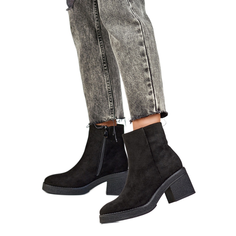 Botki Damskie MS1508B czarne