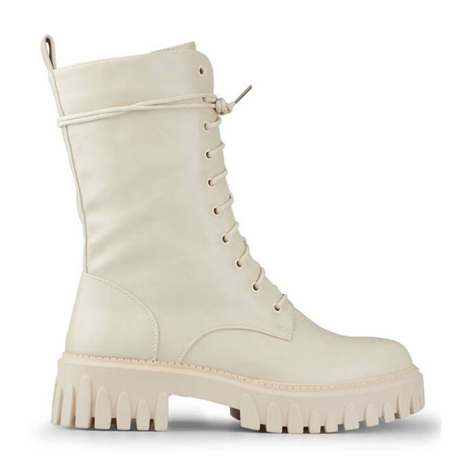 Workery damskie z odpinanym łańcuszkiem beżowe DE1150BE beżowy