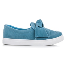 Kiss Angel Niebieskie Trampki Z Kokardą