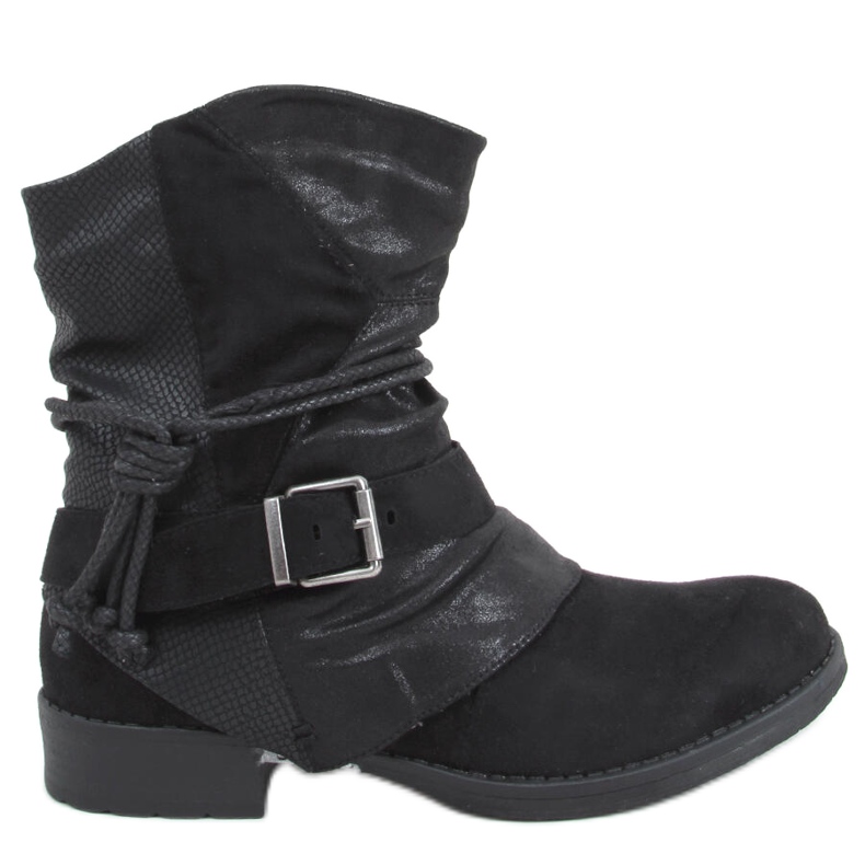 Botki militarne Medo Black czarne