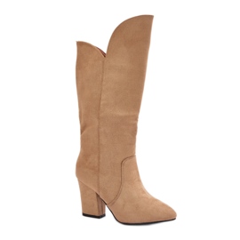 Kozaki Model MP401-1 Beige beżowy