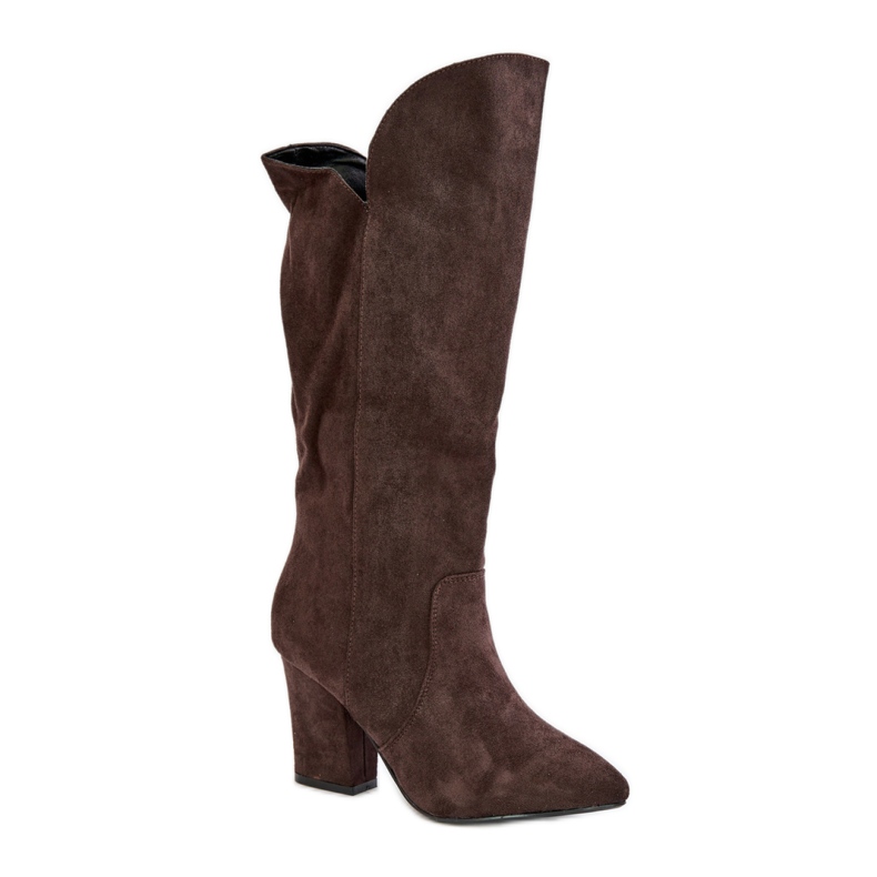 Kozaki Model MP401-1 Brown brązowe