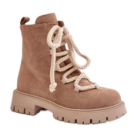 Botki Model NS539P Beige beżowy
