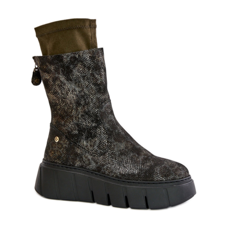 Botki Maciejka 06766-09 Khaki zielone