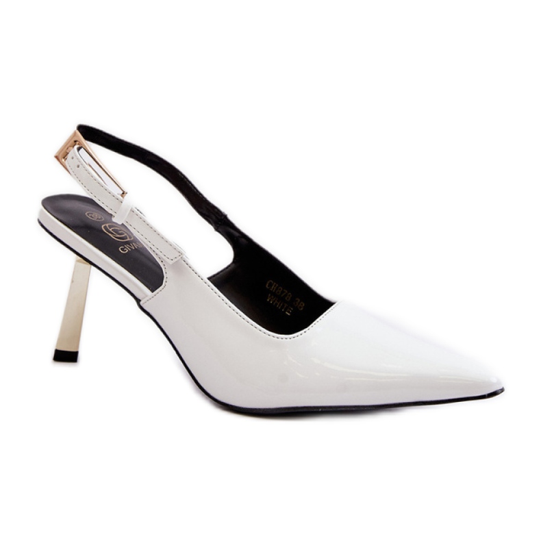 Szpilki Model CH878 White białe