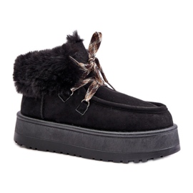 Śniegowce Model C3016 Black czarne