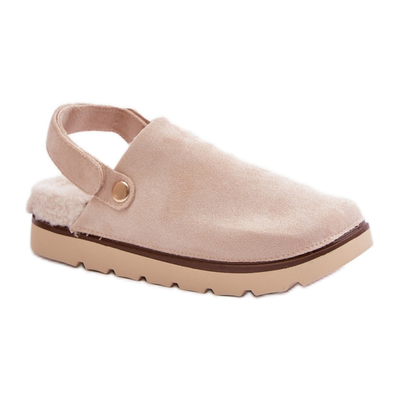 Kapcie Model 100-418 Beige beżowy