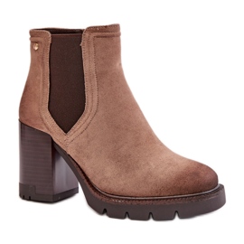 Botki Vinceza 58356 Beige beżowy