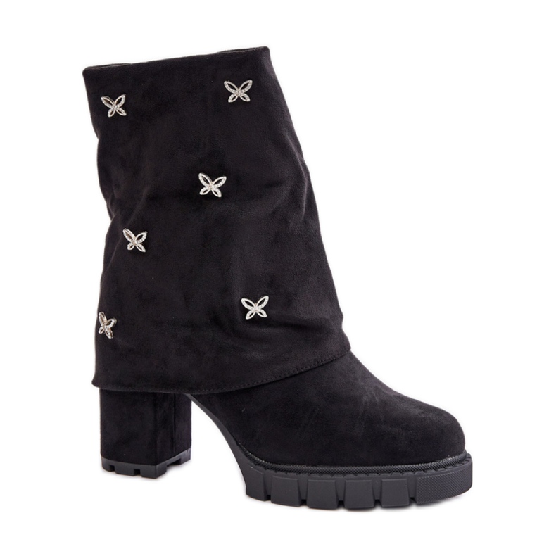 Botki Model 168-581 Black czarne