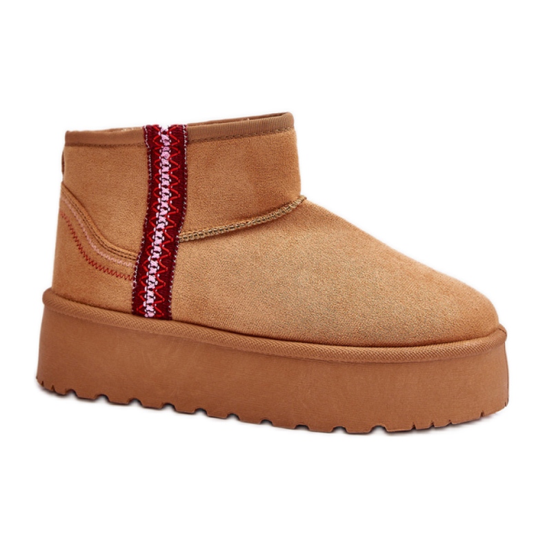 Śniegowce Model 20221 Camel brązowe