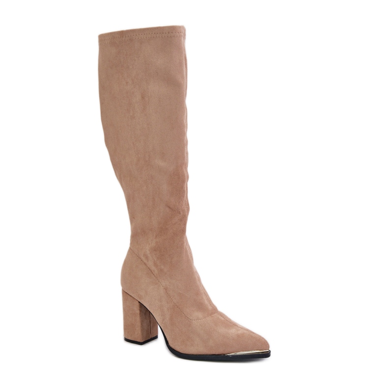 Kozaki Model HB-243 Beige beżowy