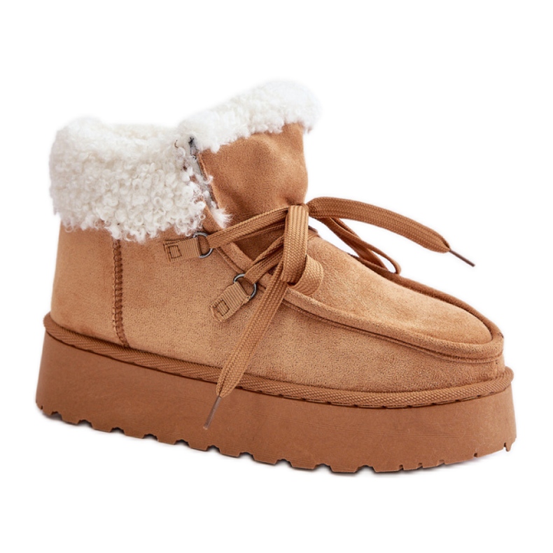 Śniegowce Model 20209-4B Camel brązowe