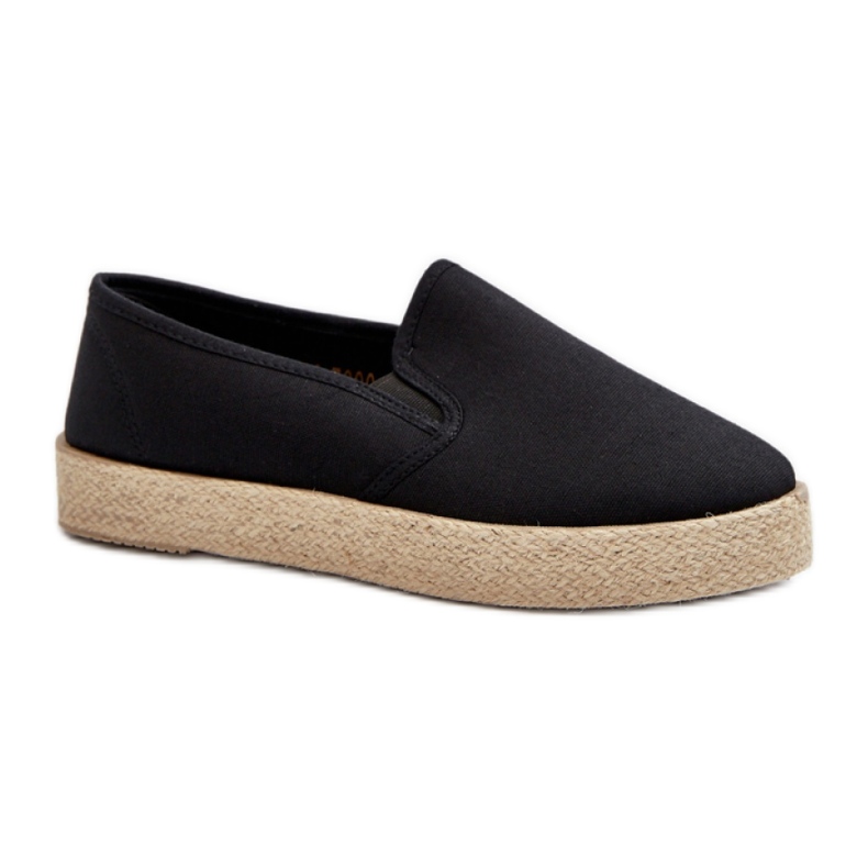 Espadryle Model 24TX02-7698 Black czarne