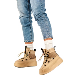 Śniegowce Model 24-72302BE Beige beżowy