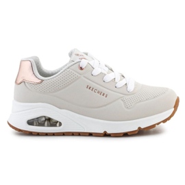 Buty Sportowe Skechers Uno Gen1 Shimmer Away 310545L-NAT beżowe beżowy