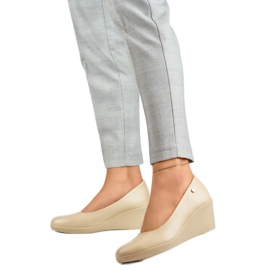 Czółenka Model ZS992-2BE Beige - PRIMO beżowy