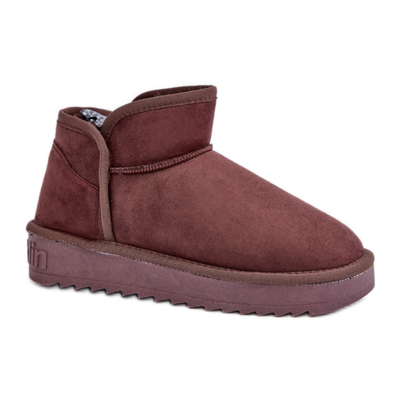 Śniegowce Damskie Ocieplane D.Franklin DFSH370010 brązowe