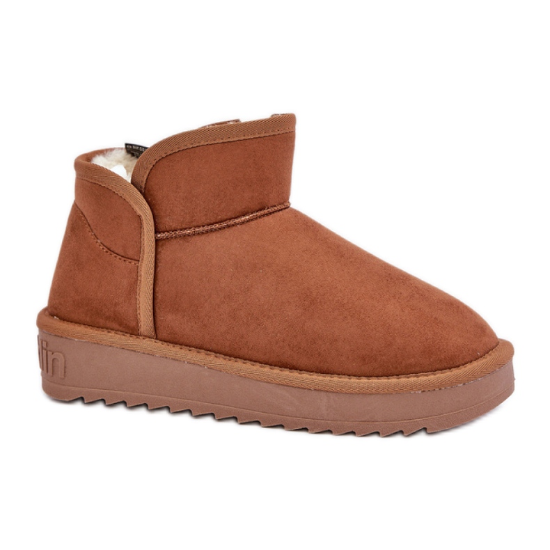 Śniegowce Damskie z Futrem D.Franklin DFSH370010 brązowe