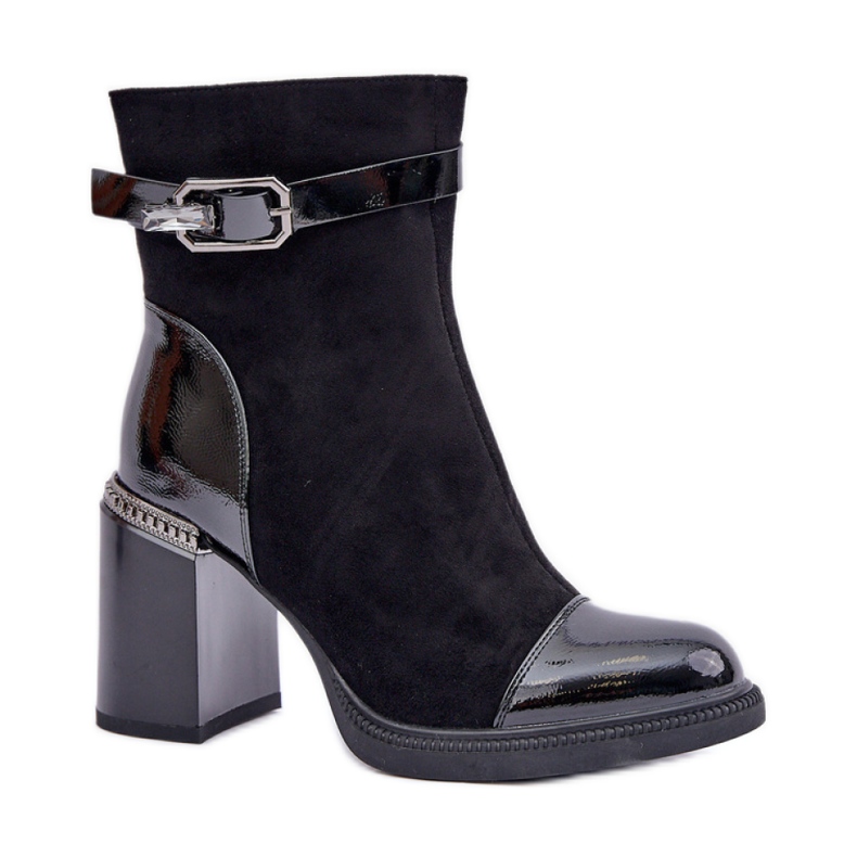 Damskie Botki Ocieplane Da MR880-085 czarne