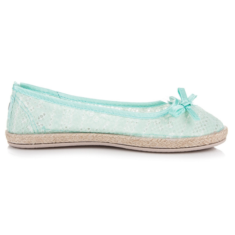 Balada Koronkowe balerinki zielone