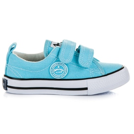 American Club Niebieskie trampeczki na rzep