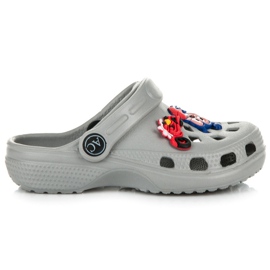 American Club Chłopięce Klapeczki szare