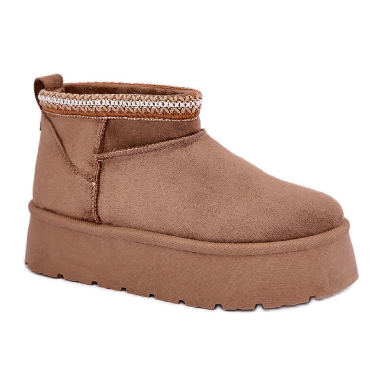 Śniegowce Model Heslania HY877-2 Brown - Step in style brązowe