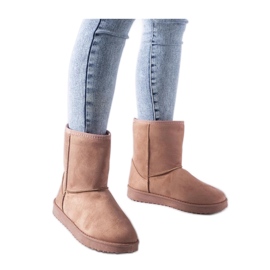 Różowe ocieplane klasyczne śniegowce Libero - Solea