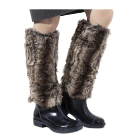 Granatowe kalosze z futerkiem Melgar - Solea niebieskie