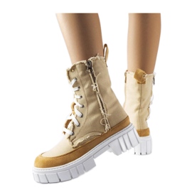 Beżowe ocieplane trapery Crispiero - Solea beżowy