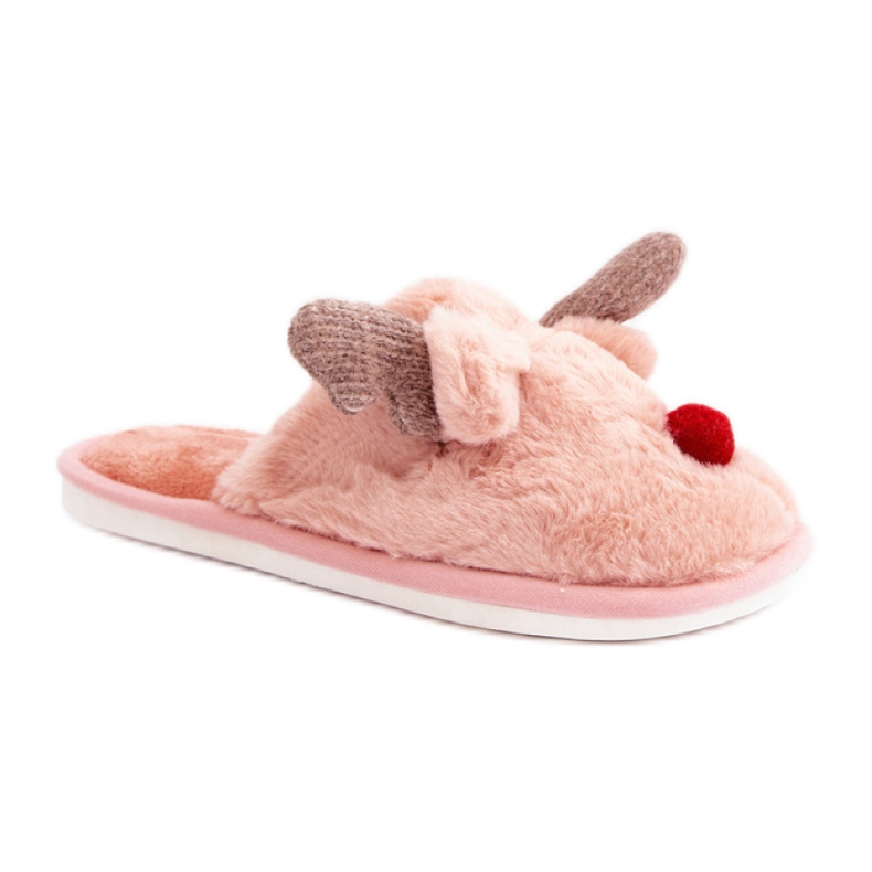 Kapcie damskie z motywem enifera różowe