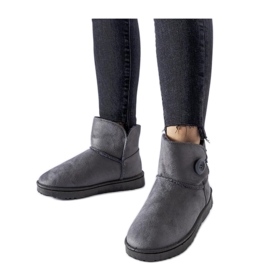 Szare krótkie ocieplane śniegowce Snyder - Solea