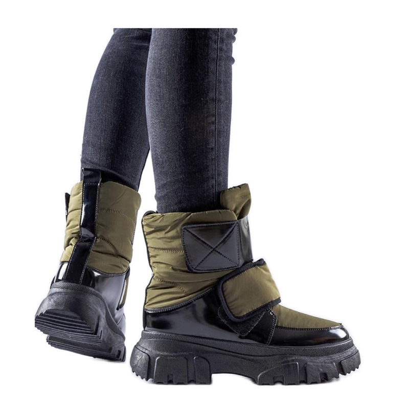 Zielone ocieplane śniegowce