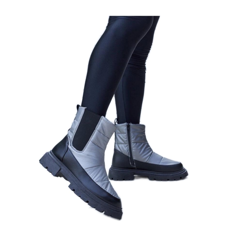 Szare ocieplane śniegowce