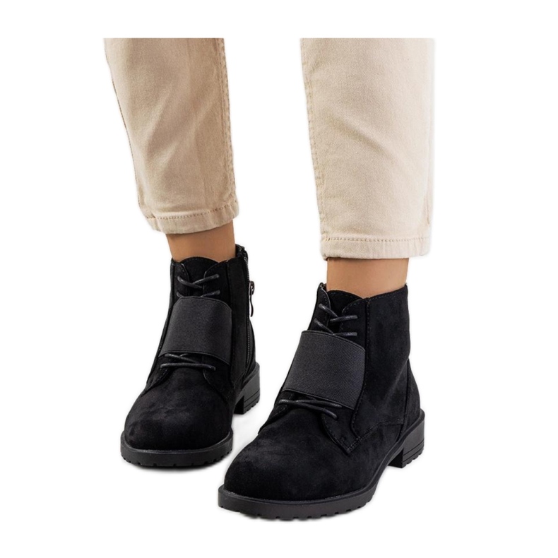 Czarne botki Manoella - Solea