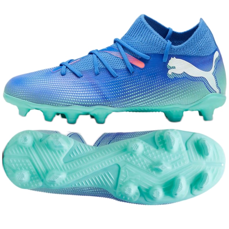 Buty Puma Future 7 Match FG/AG 107945 01 niebieskie