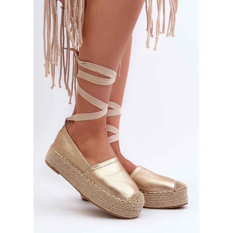 Espadryle Model Tailesse C-285 Gold - Step in style żółte