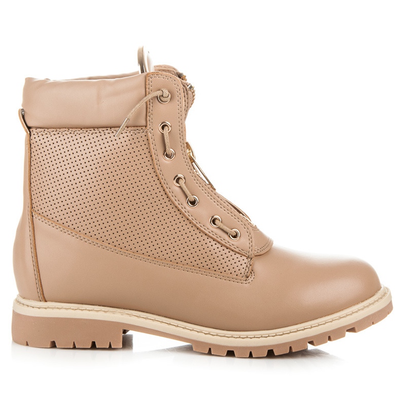 Vices Traperki Zapinane Na Suwak brązowe