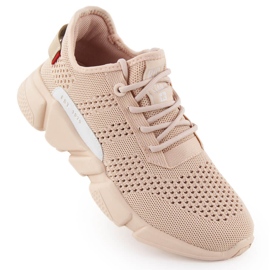 Buty sportowe tekstylne nude Big Star JJ274272 beżowy