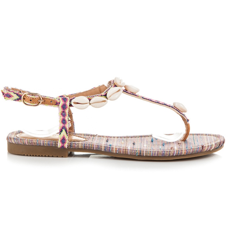 Vices Sandałki w etnicznym stylu wielokolorowe