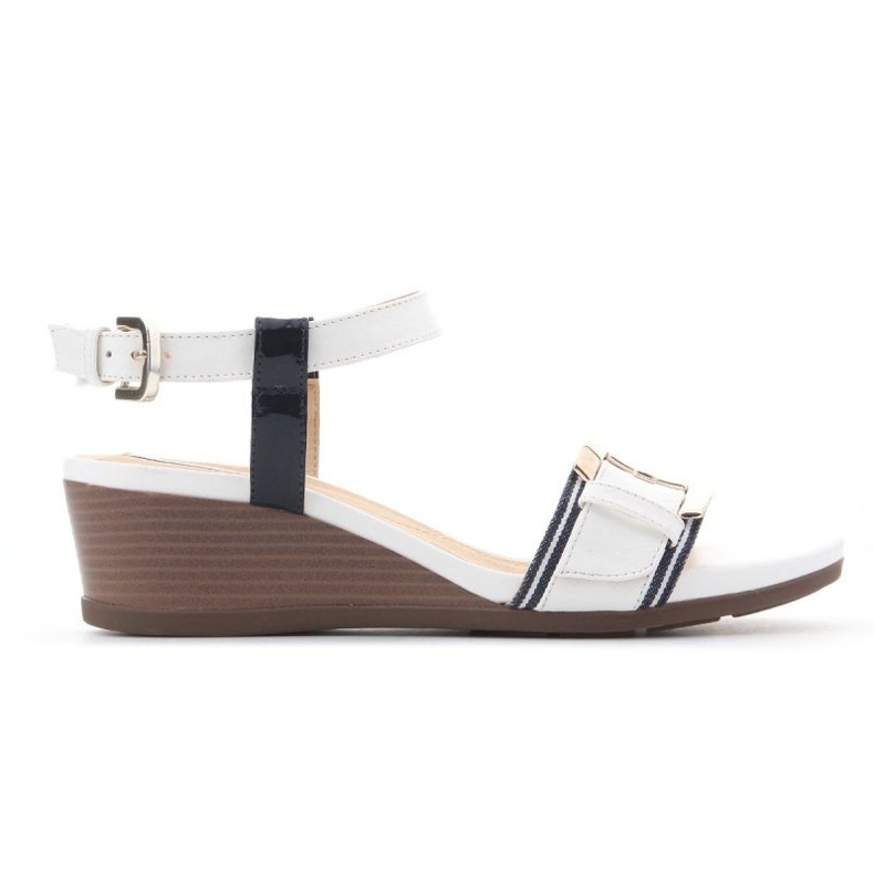 Buty na koturnie Geox D Marykarmen D D828QD 05402 C0899 białe