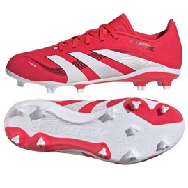 Buty piłkarskie adidas Predator League FG/MG ID3750 czerwone