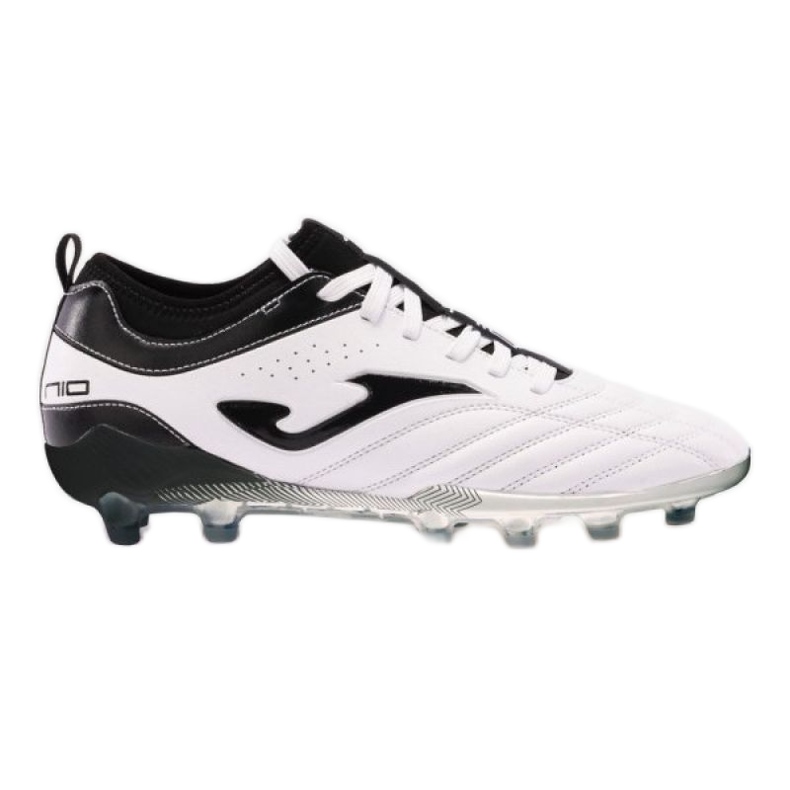 Joma Numero-10 2402 Blanco Negro Firm Ground białe