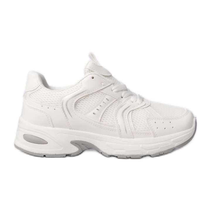 Damskie Sneakersy na platformie białe