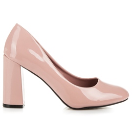 Seastar Czółenka Na Szerokim Słupku różowe