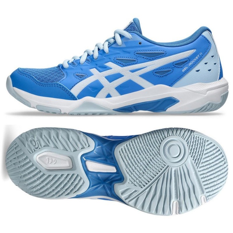 Buty do siatkówki Asics Gel-Rocket 11 1072A093 402 niebieskie