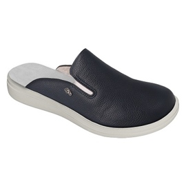 Dr.ORTO Befado klapki damskie pu 178D002 granatowe niebieskie