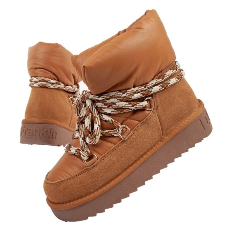 Buty D.Franklin W DFSH375003-TAN brązowe