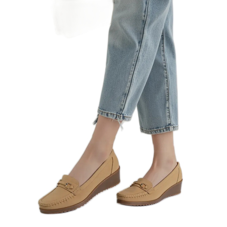 Damskie Mokasyny Mirena Khaki zielone